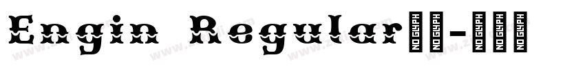 Engin Regular下载字体转换